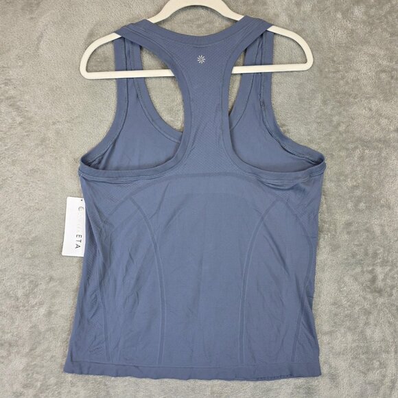 Athleta Momentum Seamless Tank Top Womens XL Blue Scoop Neck Racerback Camisole - Picture 2 of 11